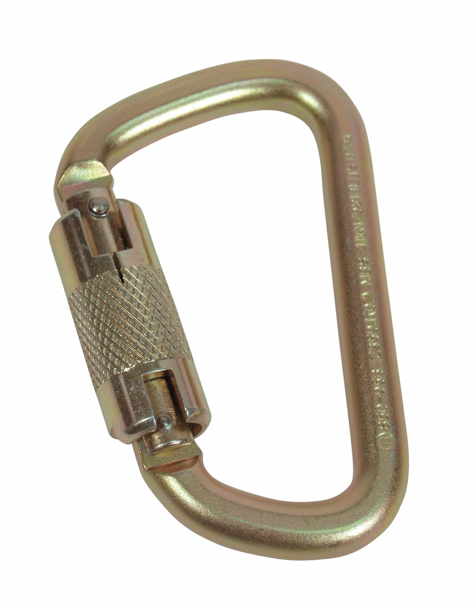 Carabiner, Alloy Steel, 25/32 in Gate Opening, 4 1/4 in Length, Auto