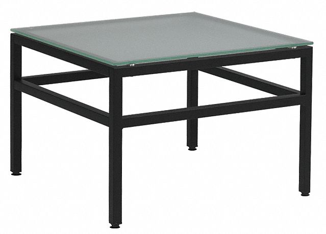 19TP34 - End Table Glass Top Frosted Glass 25 lb.