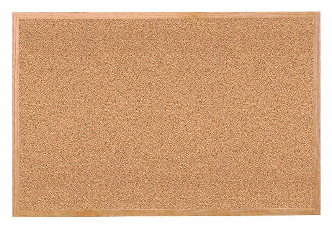 BULLETIN BOARD,CORK,36 IN W,24 IN H