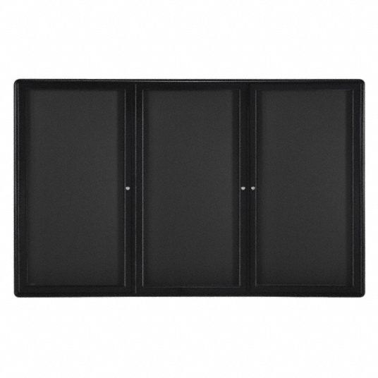 GHENT Enclosed Bulletin Board Fabric, 72 1/8 in Wd, 48 1/8 in Ht, (2