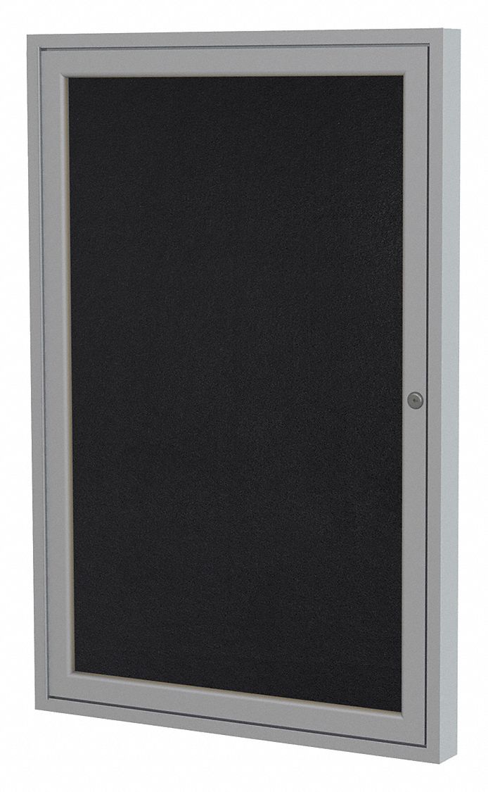 GHENT, Recycled Rubber, 18 in Wd, Enclosed Bulletin Board - 19TR04 ...