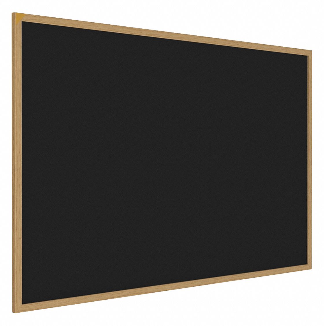 Bulletin Board: Recycled Rubber, Wall Mounted, 48 5/8 in Overall Ht, 96 5/8 in Overall Wd, Oak