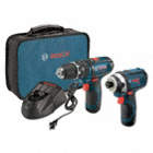 COMBINATION KIT, CORDLESS, 12V DC, 2 AH, 2-TOOLS, INCLUDES HAMMER DRILL/ IMPACT DRIVER