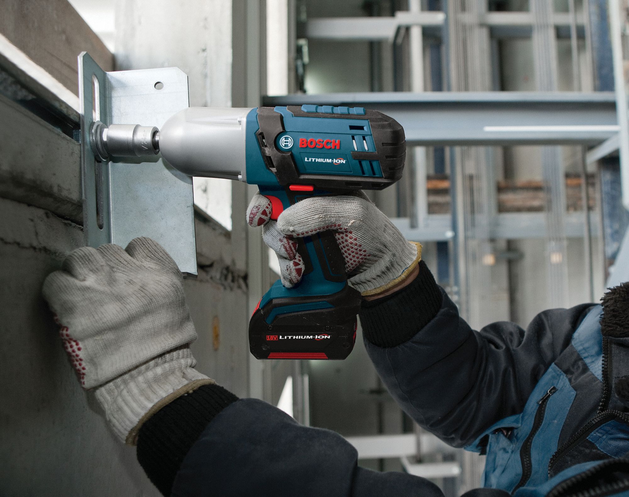 BOSCH Cordless Impact Wrench Kit, 18.0 19TT23HTH18101 Grainger