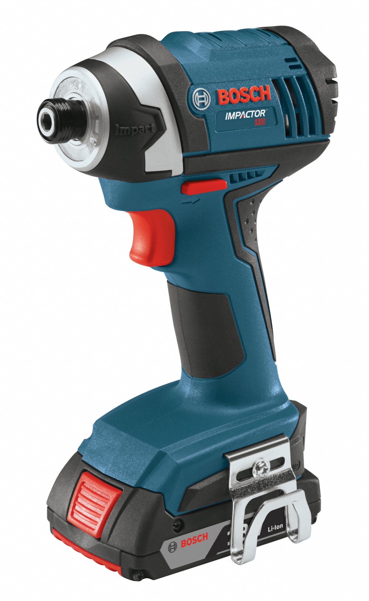 BOSCH Cordless Impact Driver, 1/4 in Hex, 18V DC, 320 inlb Max. Torque