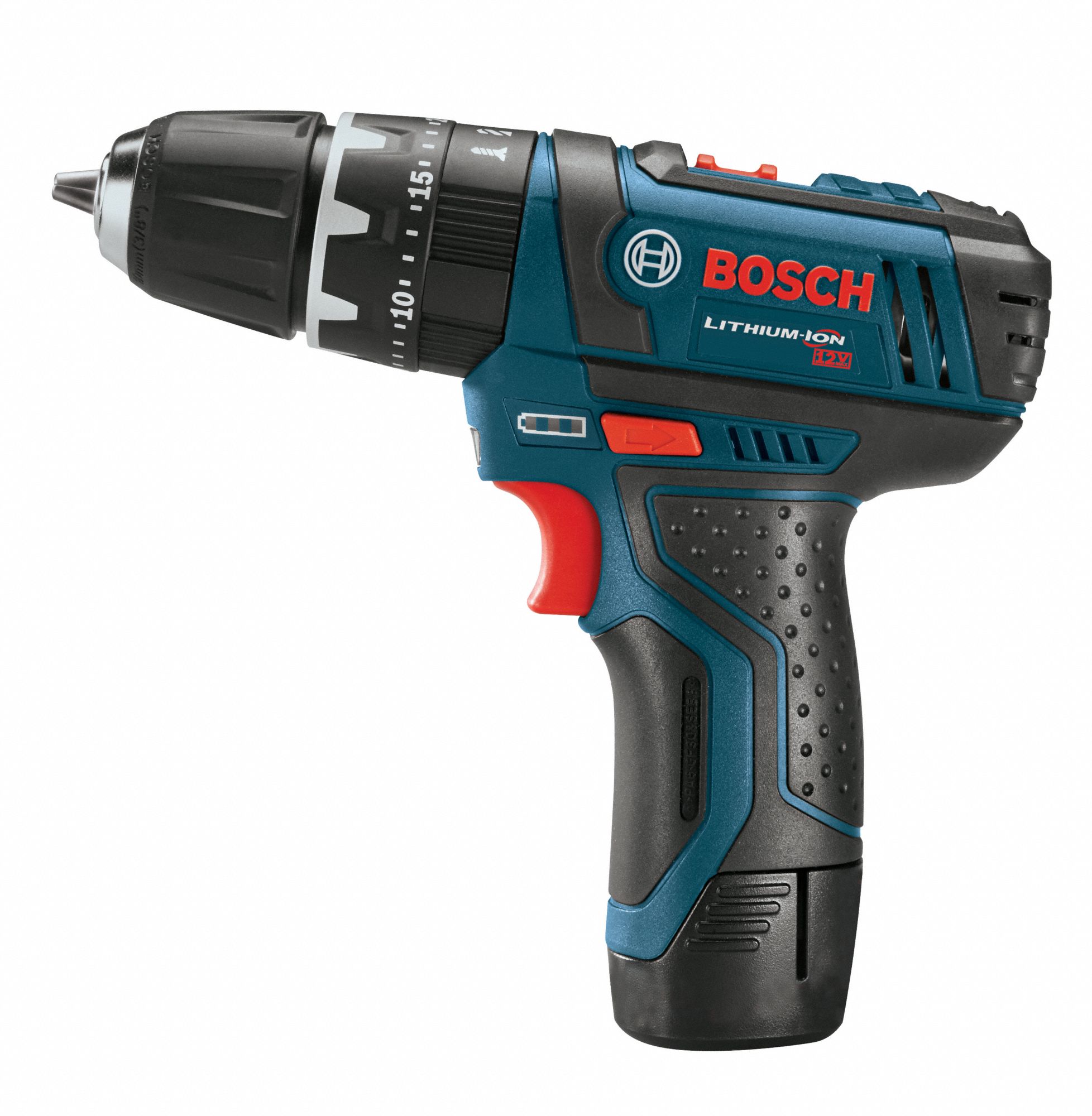 BOSCH 3/8 in Cordless Hammer Drill/Driver Kit, 12.0 V Voltage, Battery