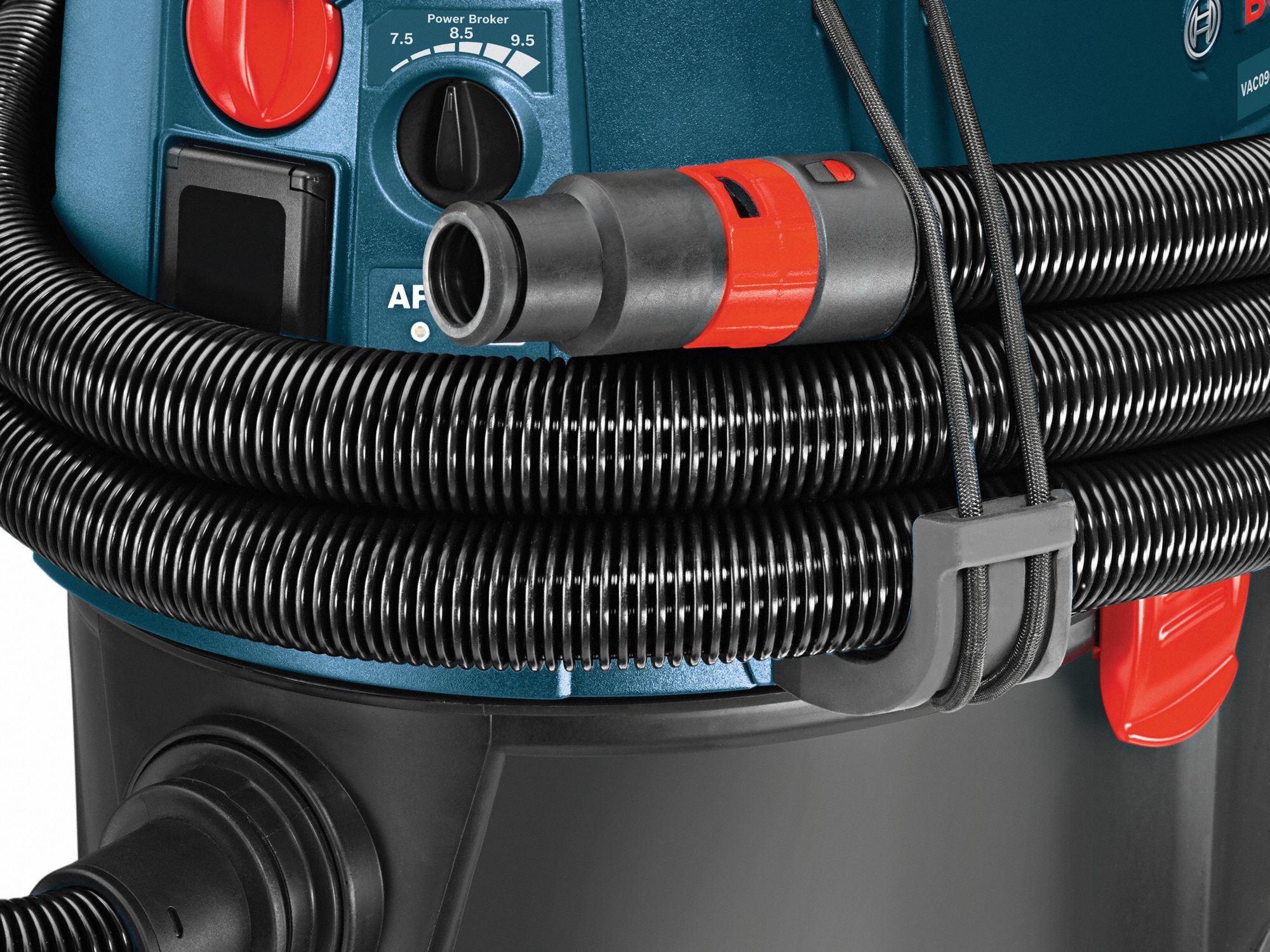 BOSCH Dust Extractor, 9 gal Tank Size, 150 cfm, 1 3/8 in Vacuum Hose