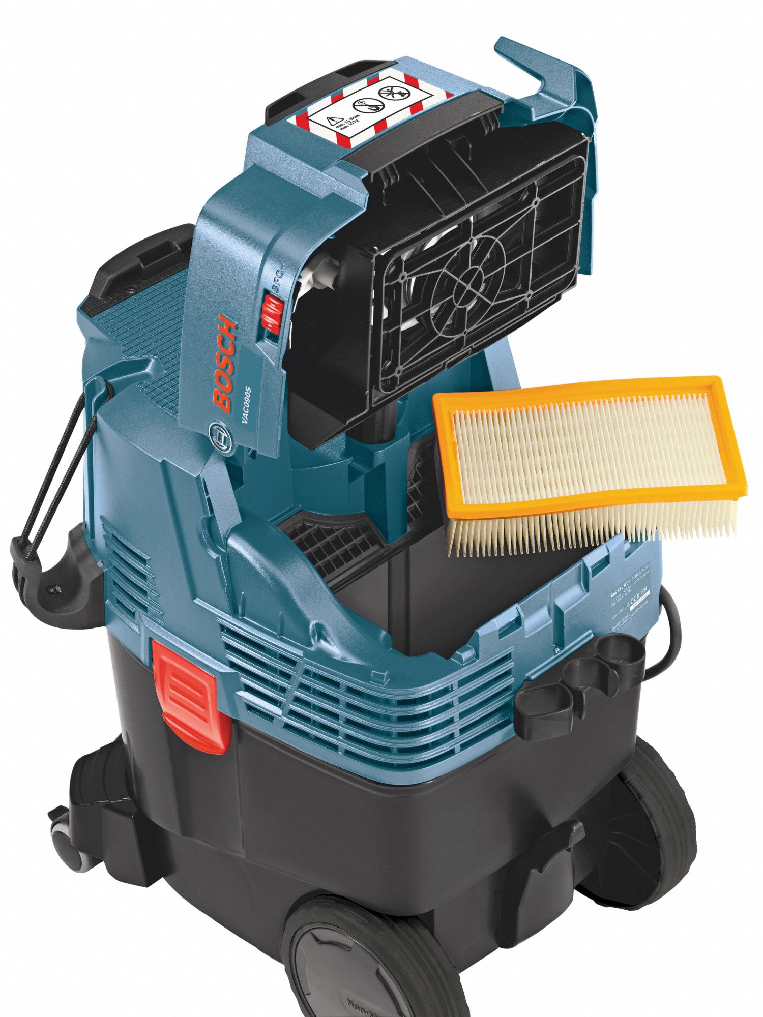 BOSCH Dust Extractor, 9 gal Tank Size, 150 cfm, 1 3/8 in Vacuum Hose