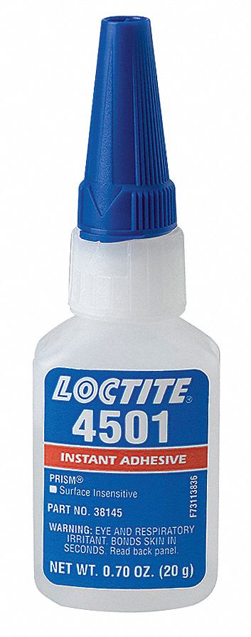 LOCTITE Instant Adhesive: 406, Electronics, 0.7 fl oz, Bottle, Clear, Thin  Liquid, 50 g/L and Under