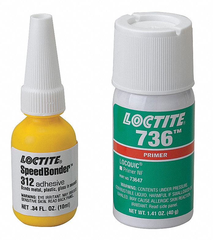 LOCTITE, AA 312, Activator Cured, Acrylic Adhesive 19TT95228191 Grainger