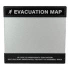 EVACUATION MAP HOLDER,11 IN. X 17 IN.