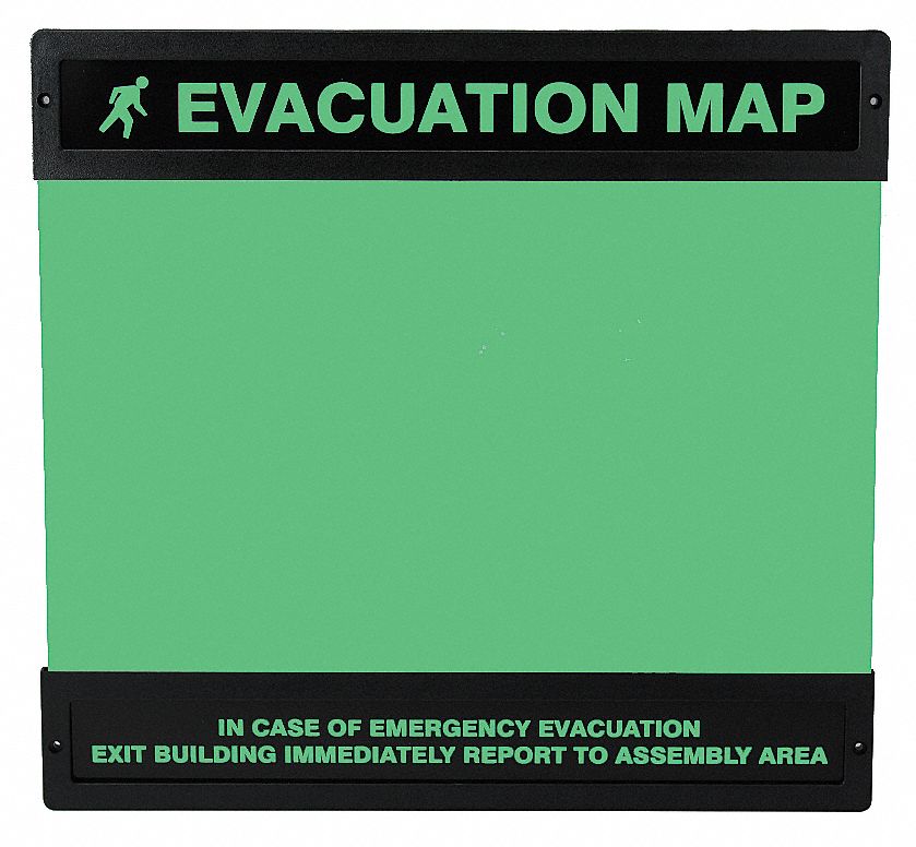 19TZ55 - Evacuation Map Holder 11 in x 17 in.