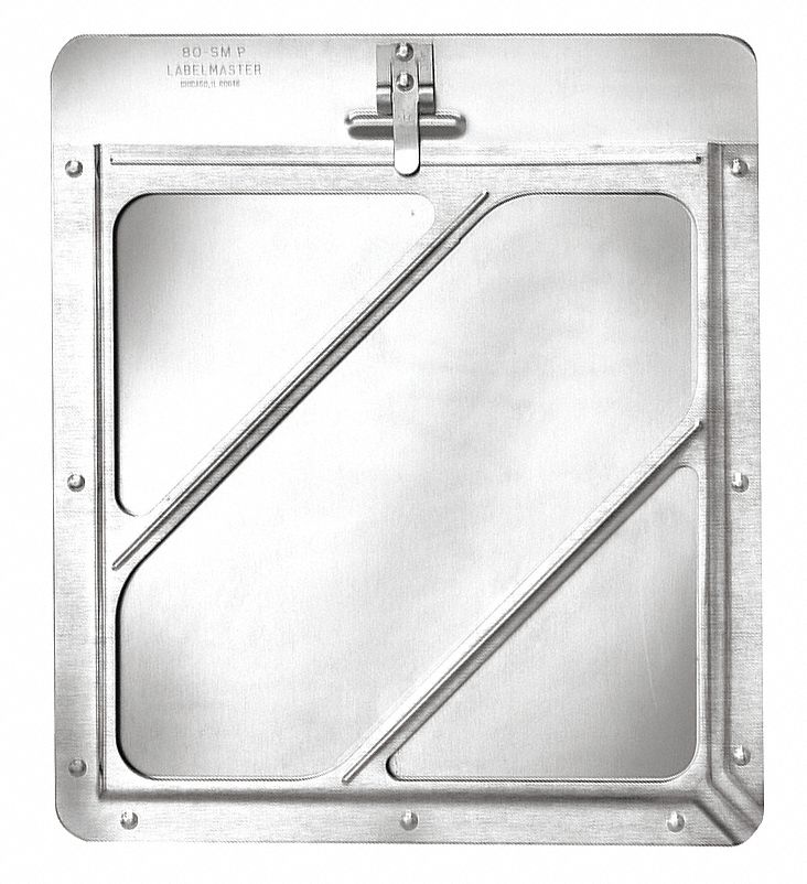 Front Plate Placard Holder, 14 1/8 in Wd, Vehicle Placard Holder