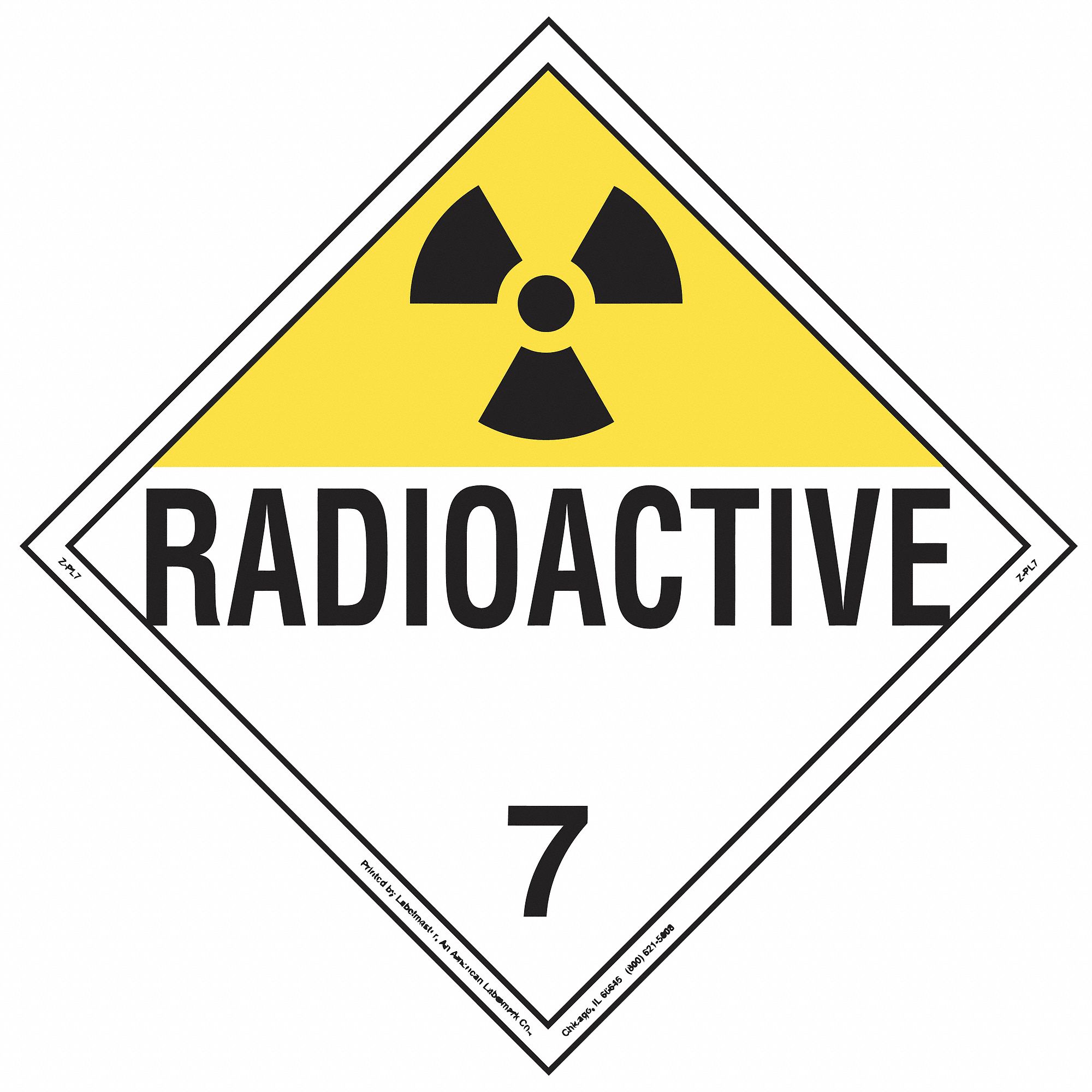 DOT Container Label 10-3/4 W PK10