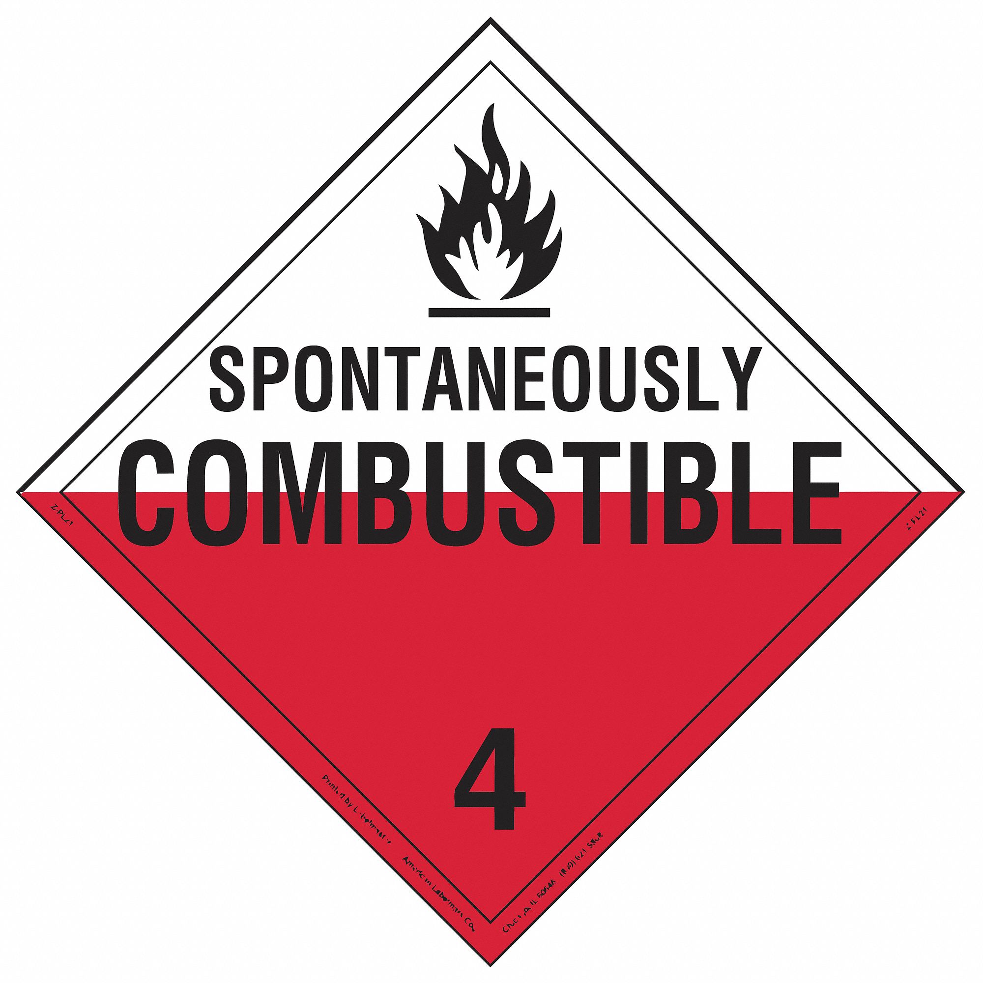 LABELMASTER DOT Container Placard, Container Label/Placard Type Hazardous Class 19TZ8919TZ89