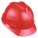 SLOTTED CAP, CSA, TYPE 1, CLASS E, GHDPE, 4-PT FAS-TRAC III RATCHET, FRONT BRIM, RED