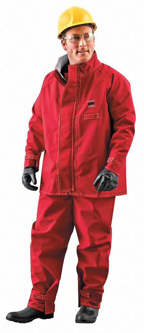 Chemical Resistant Jacket,Red,2XL