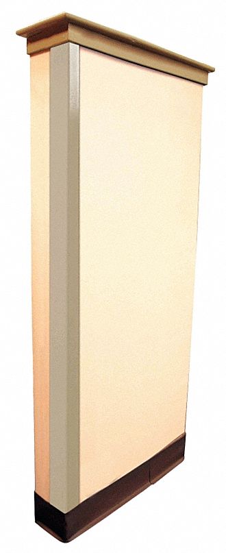 Corner Guard, Beige, Grain, PVC, 4 ft H