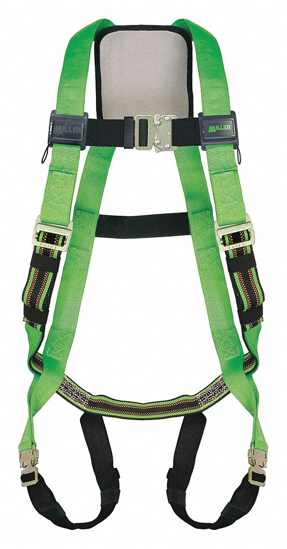 HONEYWELL MILLER FULL BODY HARNESS, VEST, MATING/TONGUE, MATING, L/XL,  PADDED, STEEL - Safety Harnesses - MLRP950-4/UGN