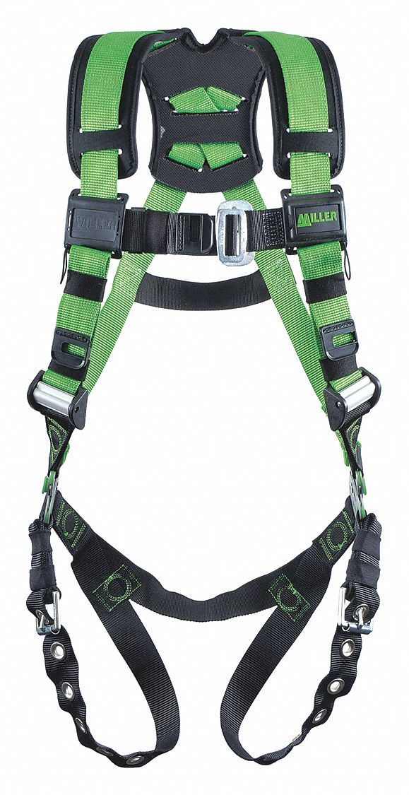 HONEYWELL MILLER Full Body Harness: Gen Industry, Vest Harness, Back ...