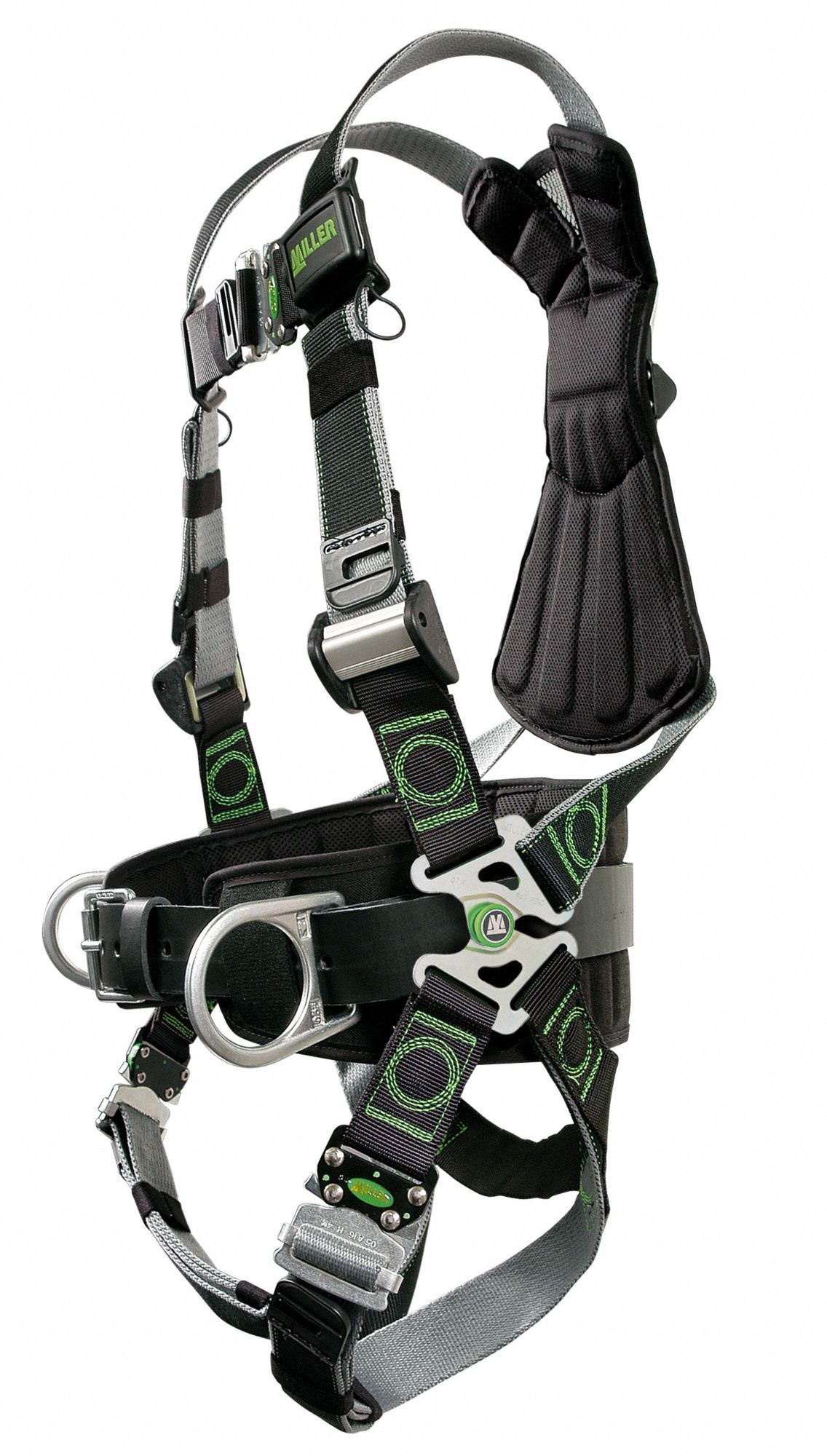 HONEYWELL MILLER Full Body Harness, 400 lb, Black - S/M - 19Y672|RDT-QC ...