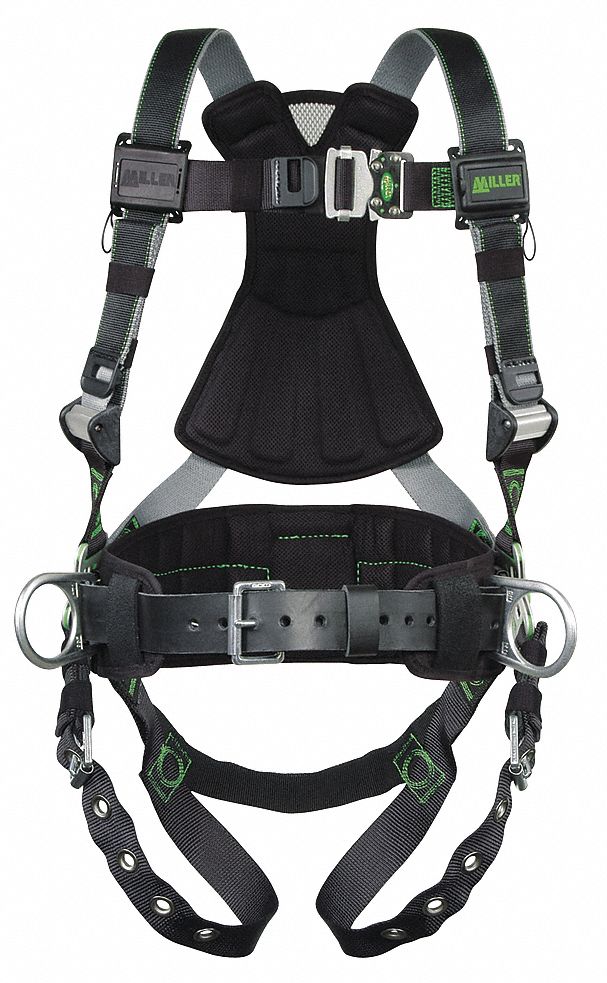 HONEYWELL MILLER, Positioning, Vest Harness, Full Body Harness - 19Y744 ...