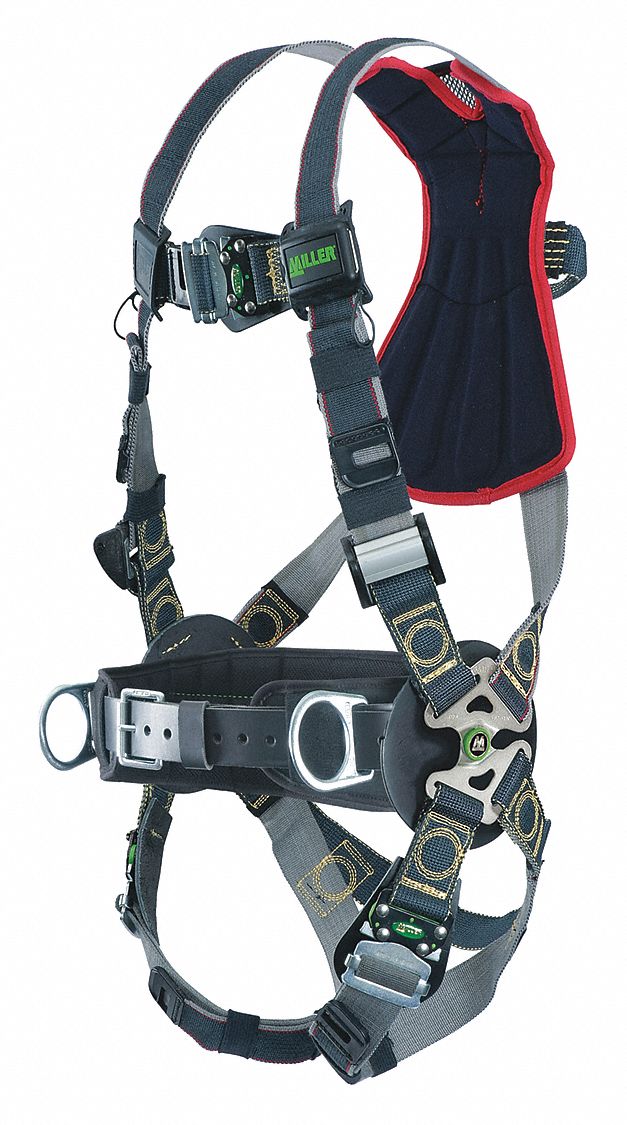 Full Body Harness: Arc Flash, Positioning, Vest Harness, Quick-Connect / Quick-Connect, Cam
