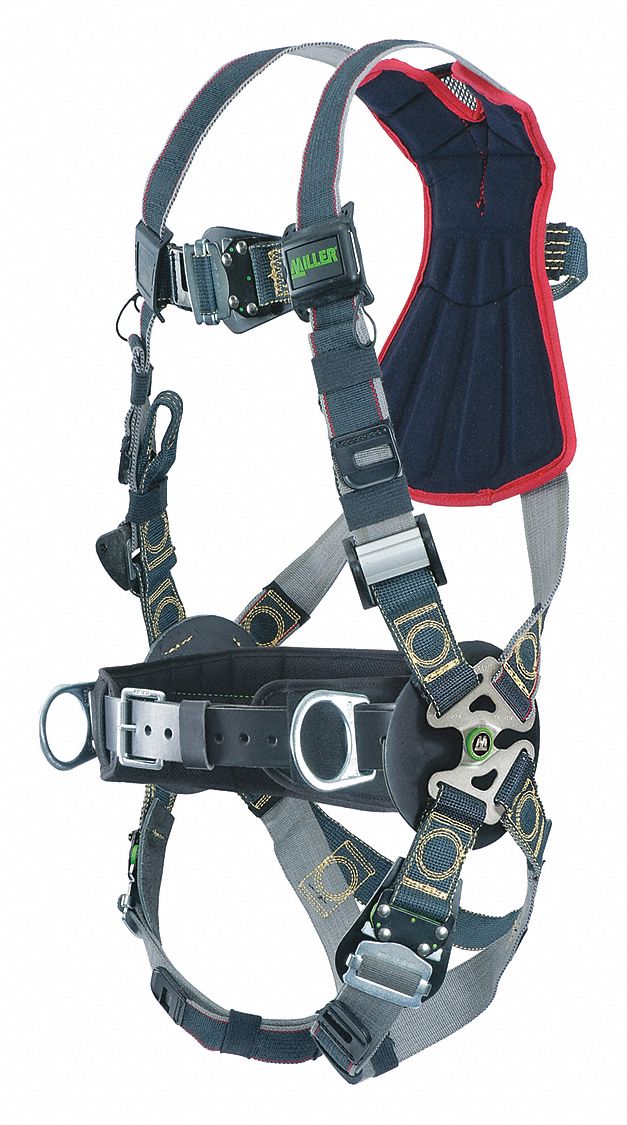 Full Body Harness: Arc Flash, Positioning, Vest Harness, Quick-Connect / Quick-Connect, Cam