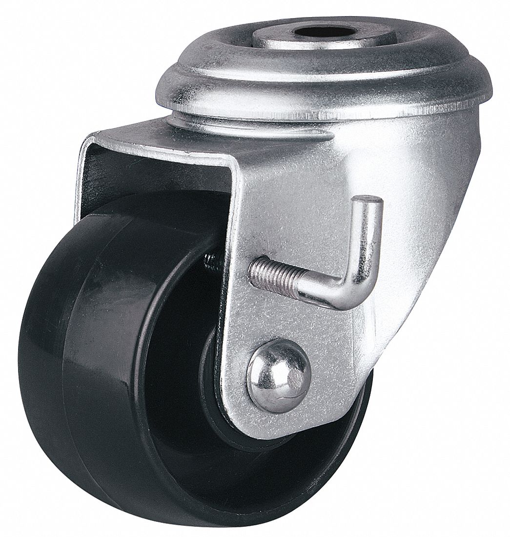 Bolt Hole Caster, 2 1/2 in Wheel Dia., 550 lb Load Rating Grainger