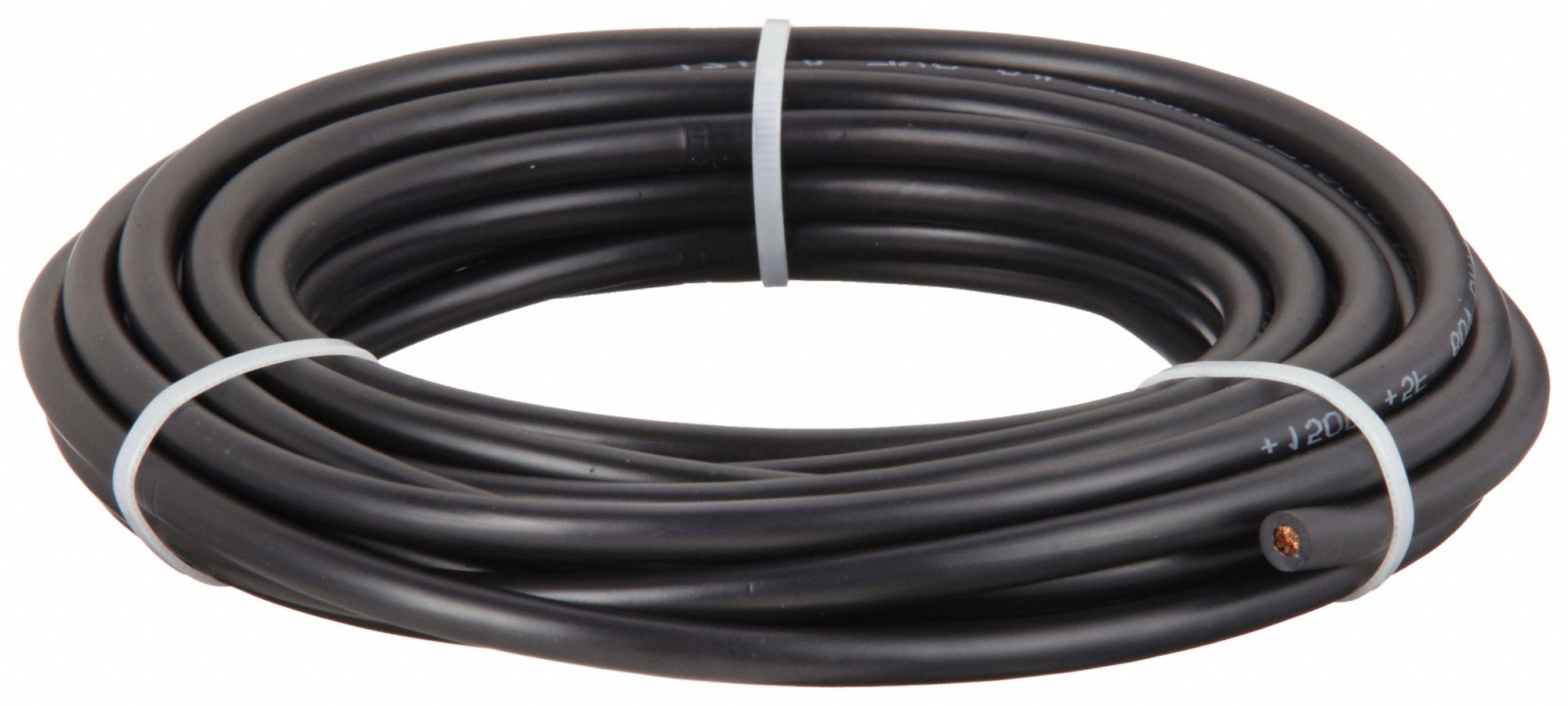 Battery Jumper Cable: 8 ga, 300 in Cable Lg, Black, 24 A Max Current