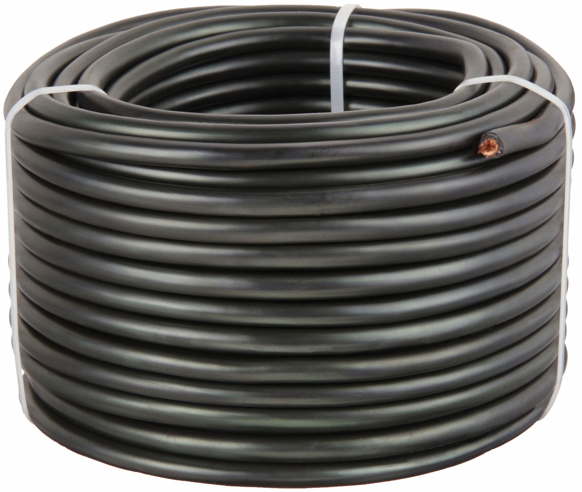 BATTERY JUMPER CABLE, 6 GAUGE, 100 FT CABLE L, BLACK, 37 AMP MAX CURRENT