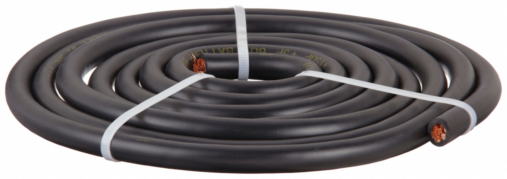 Battery Jumper Cable: 2 ga, 120 in Cable Lg, Black, 94 A Max Current