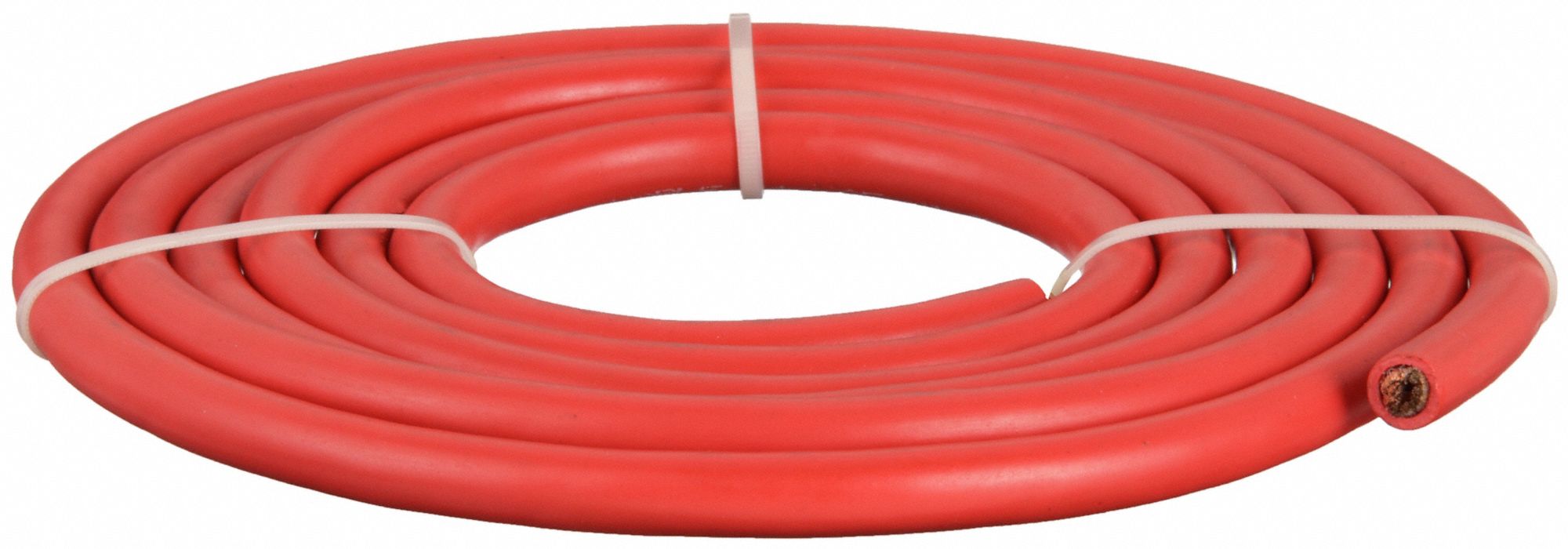 Battery Jumper Cable: 1 ga, 120 in Cable Lg, Red, 119 A Max Current