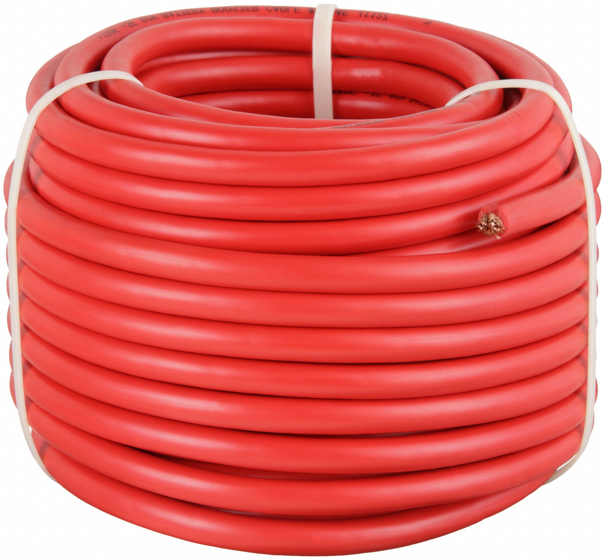 Battery Jumper Cable: 1 ga, 100 ft Cable Lg, Red, 119 A Max Current