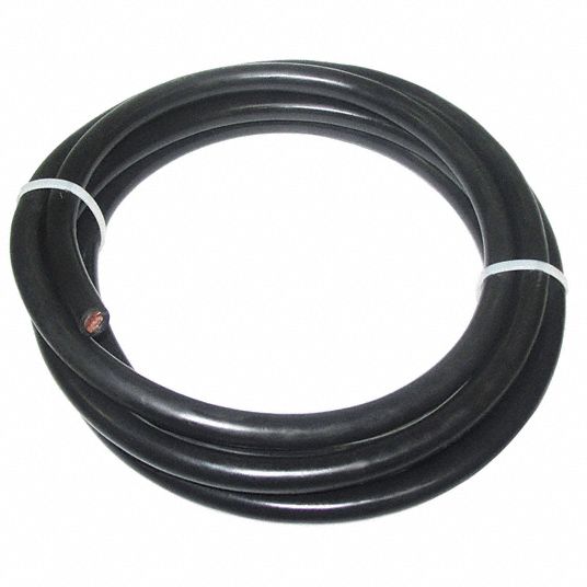 WESTWARD Welding Cable: 250 MCM Wire Size, Neoprene, Black, 10 ft Lg ...