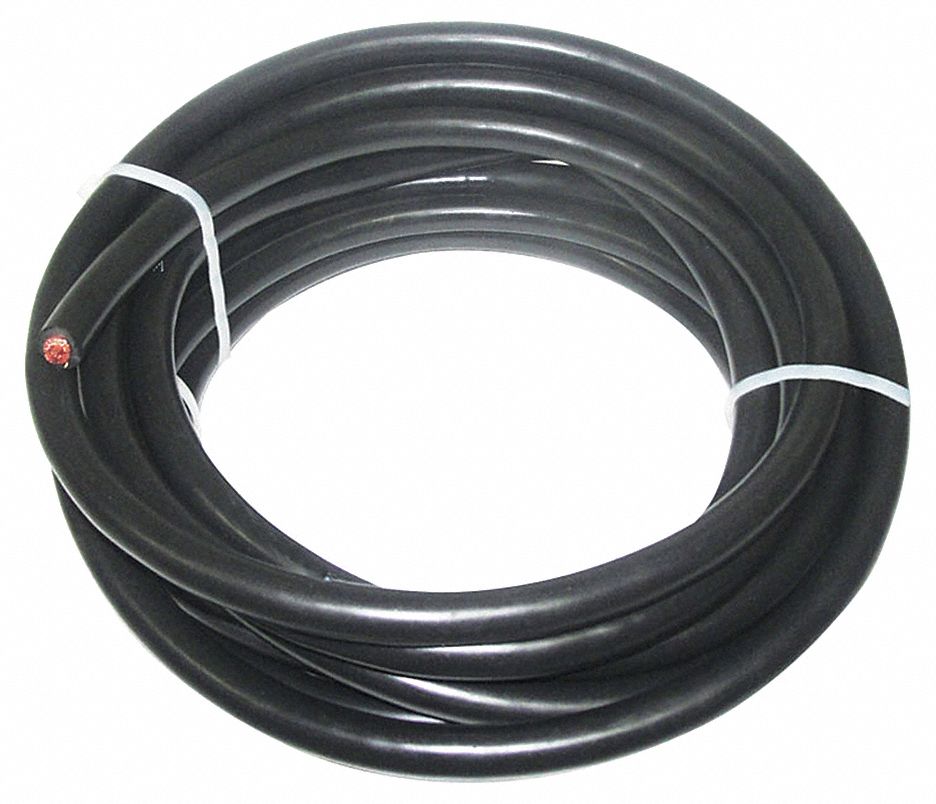 19YE04 - Welding Cable 1 AWG 25 ft. Black Rubber