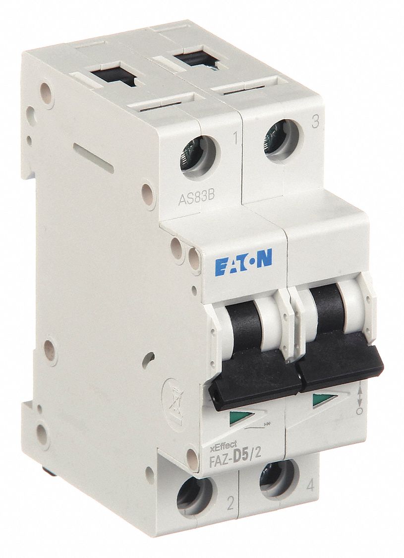 IEC Supplementary Protector: 10 A Amps, 96V DC, 15kA at 277/480V AC, Lug, FAZ, 277/480V AC, C