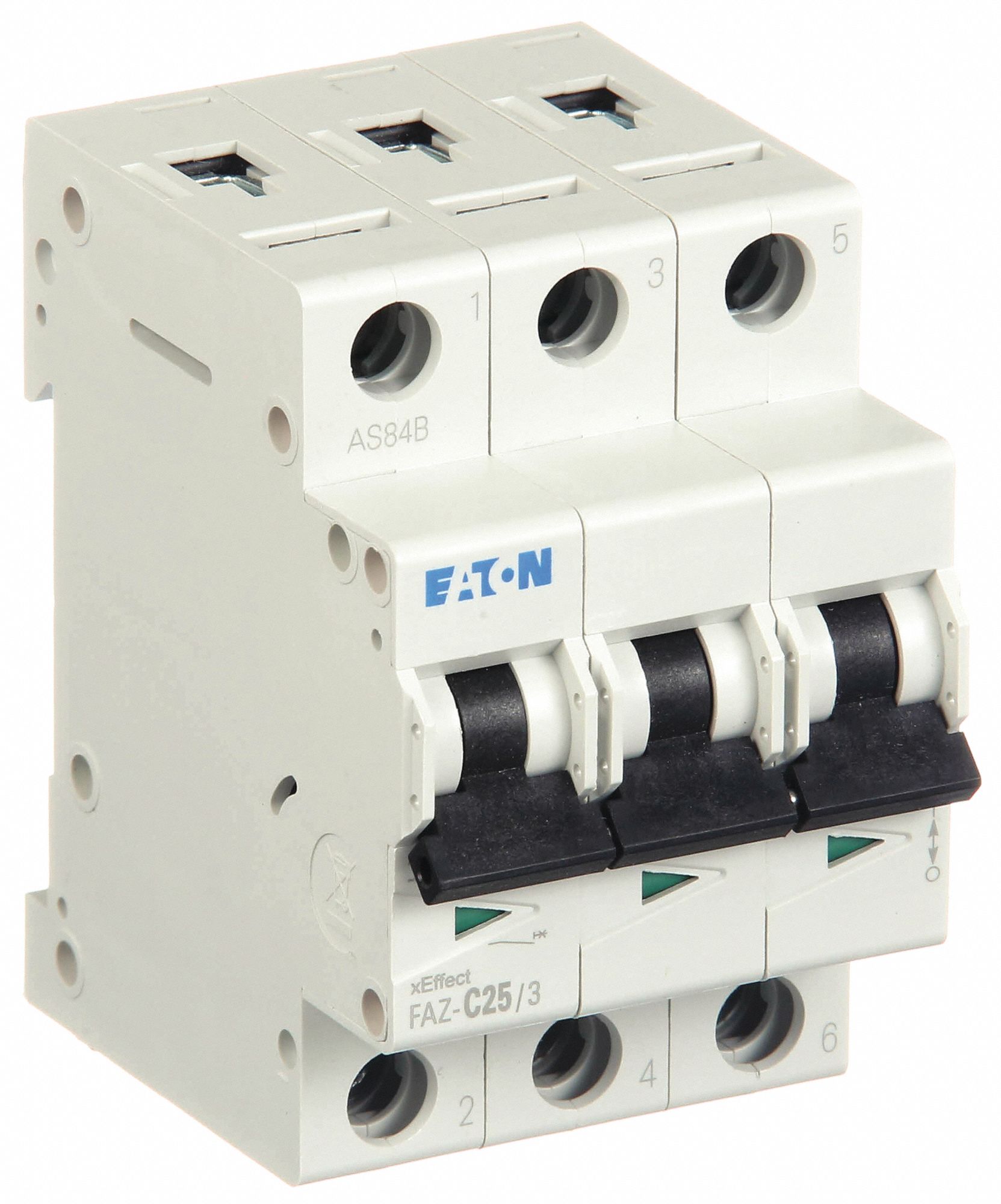 IEC Supplementary Protector: 25 A Amps, 96V DC, 15kA at 277/480V AC, Lug, FAZ, 277/480V AC