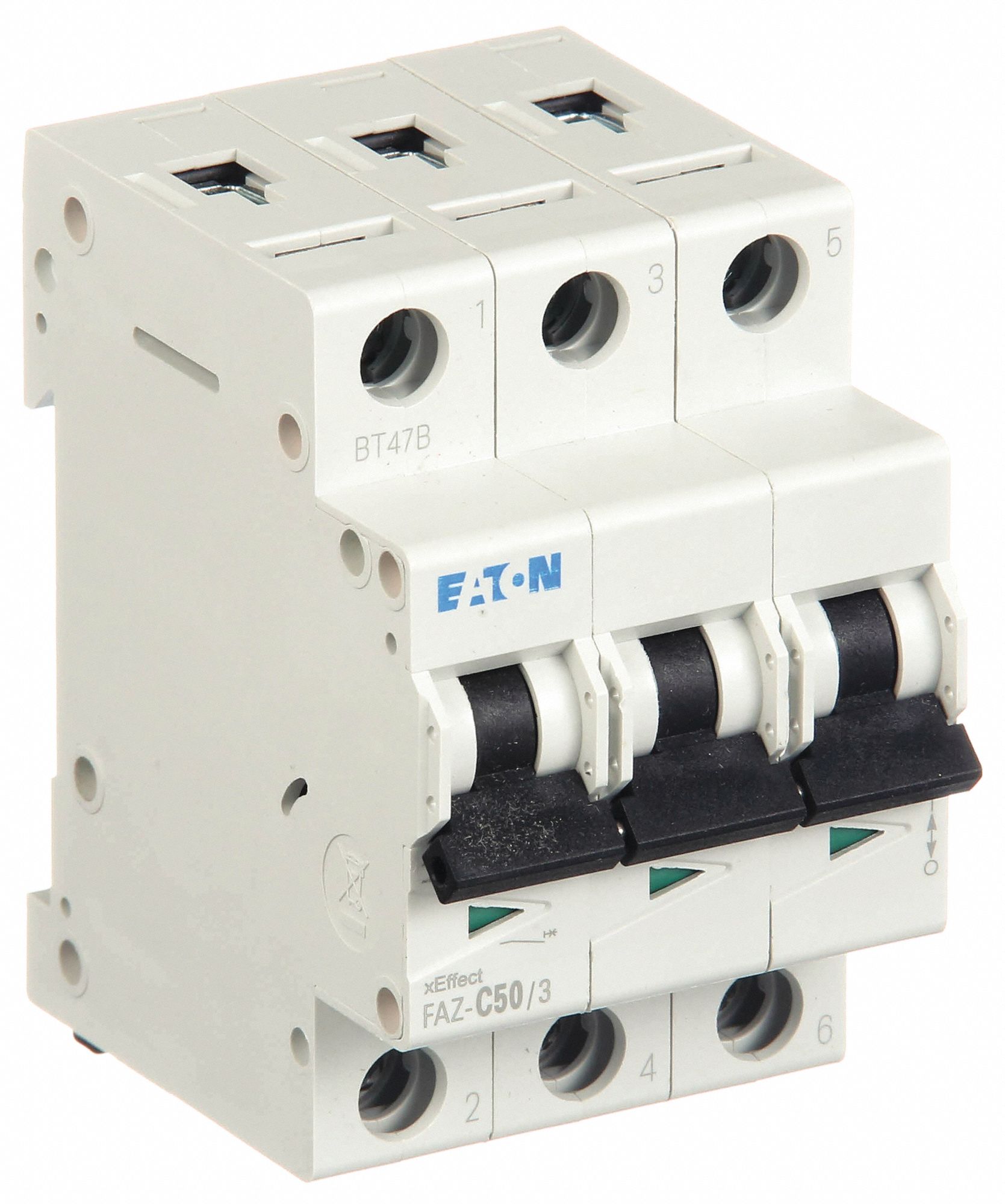 IEC Supplementary Protector: 50 A Amps, 96V DC, 15kA at 277/480V AC, Lug, FAZ, 277/480V AC