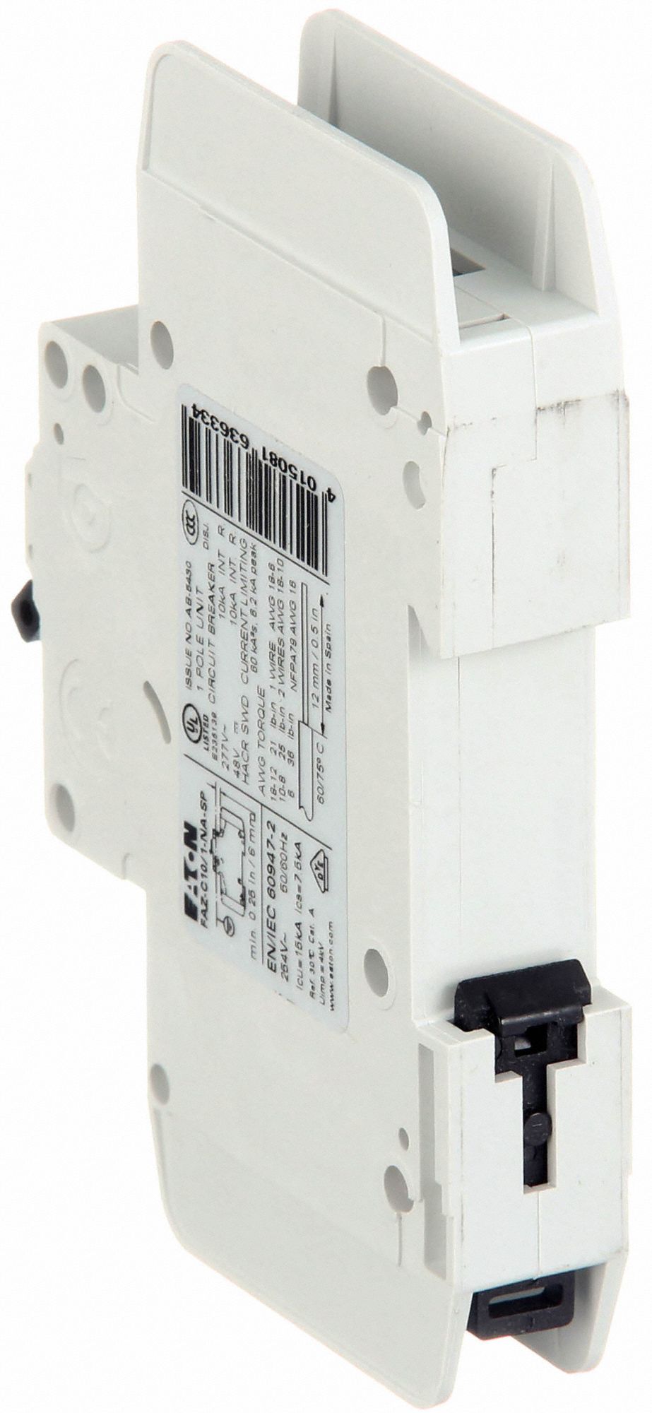 FAZ-C0-5 Details about   Moeller Electric .5 Amp 1 Pole 230/400V Circuit Breaker 