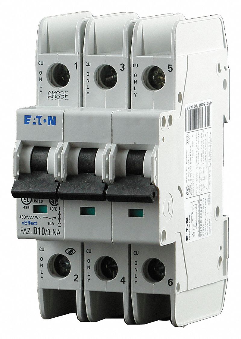 FAZN-C6-3 5kA Moeller Electric 6 Amp 277/480V Circuit Breaker 
