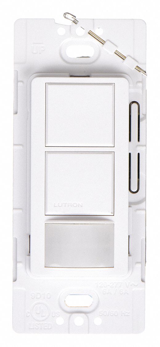 Occupancy Sensor: Occupancy/Photocell/Vacancy, Fluorescent/Halogen/Incandescent/LED, White