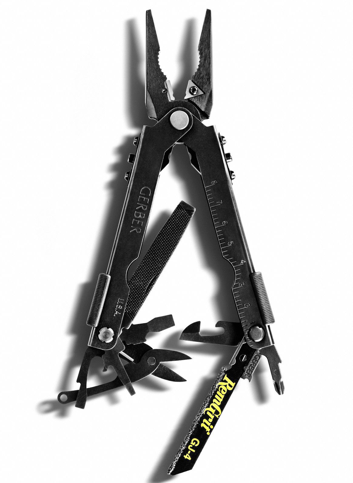 GERBER Multi-Tool: Multi-Tool Plier, 12 Tools, 12 Functions, 5 1/8 in  Closed Lg, 6 5/8 in Open Lg