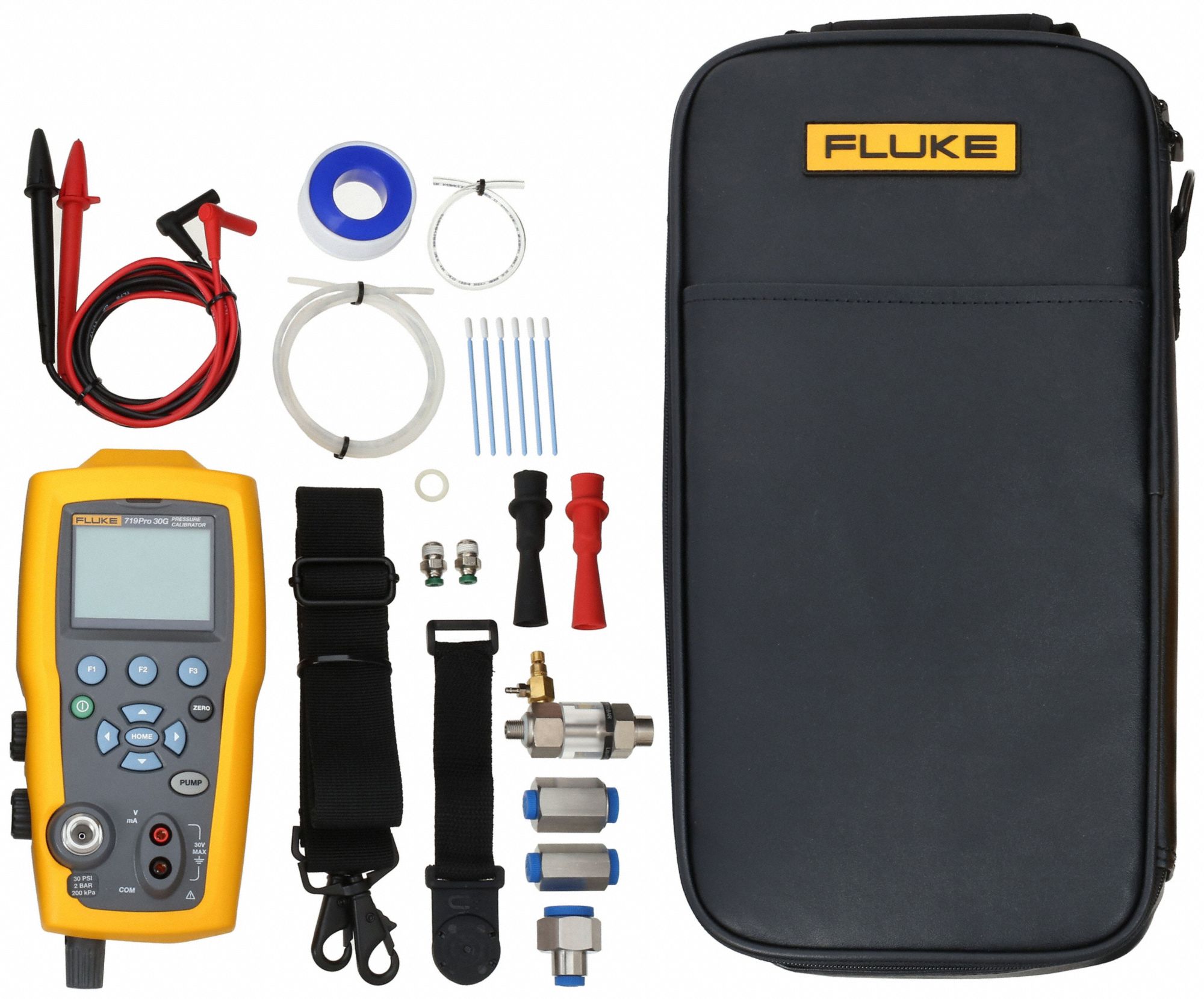 FLUKE Handheld Pressure Calibrator Internal Electric Pump, 12 to 150