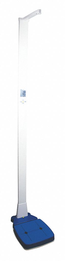 Physician Scale: Digital, 300kg/600 lb, kg/lb, 14 3/4 in Weighing Surface Wd