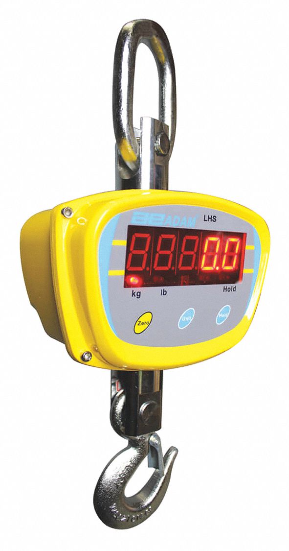 Crane Scale: 1, 500 kg_3, 000 lb Capacity, 0.2kg/0.5 lb, CE/FCC/UL, Digital