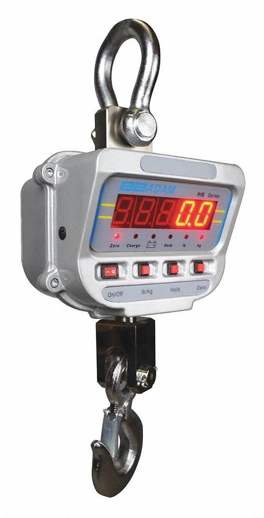 CRANE SCALE,LED,1000KG/2000 LB. CAP.