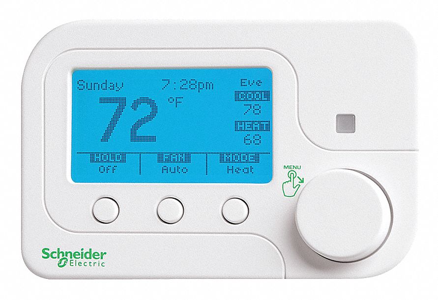 SCHNEIDER ELECTRIC Thermostat,Smart Home,24VAC - 19YP24|EER56100 ...
