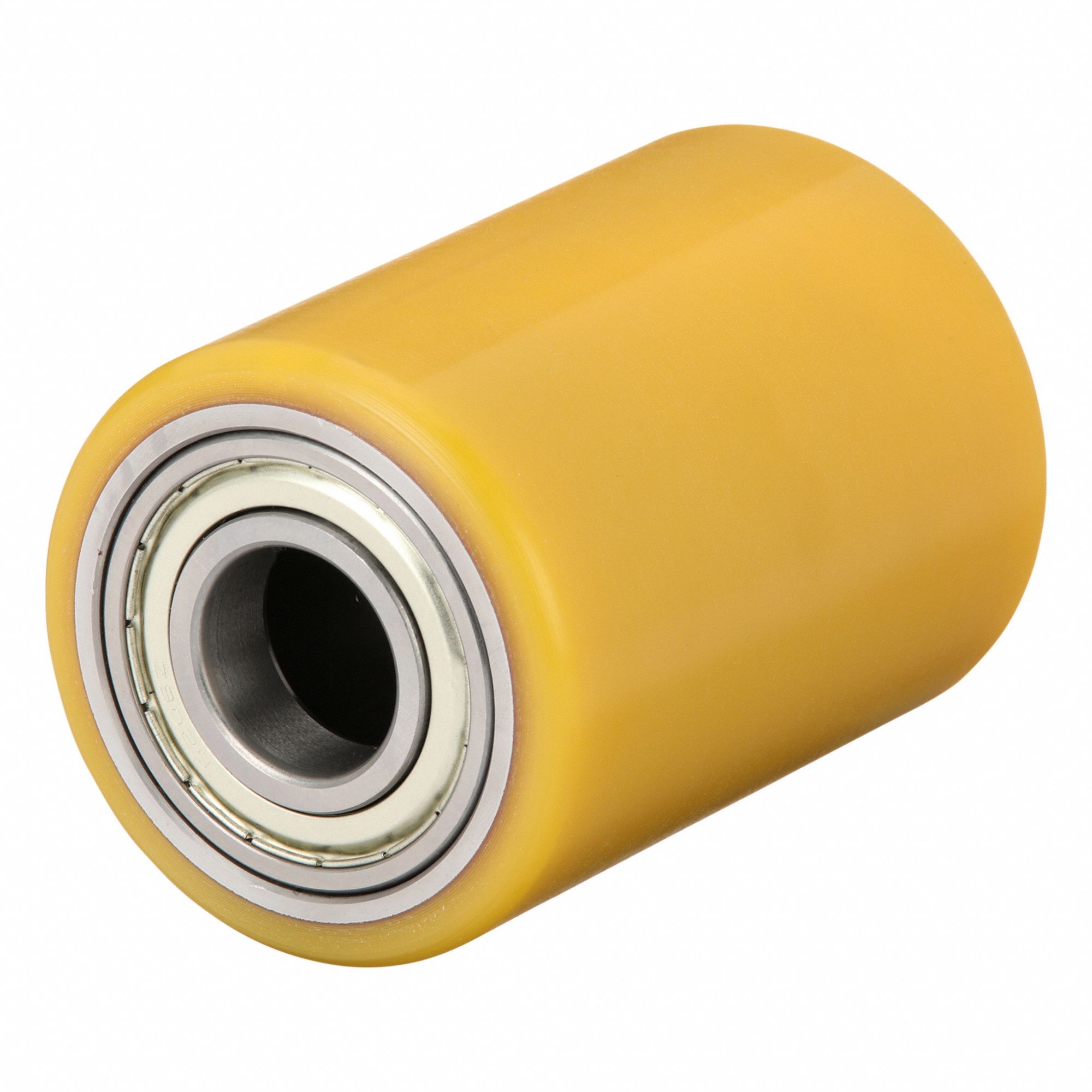 Caster Wheel: 3 1/4 in Wheel Dia., 4 1/2 in Wheel Wd, Polyurethane, Steel, Std