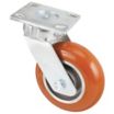 Easy-Swivel Extended-Lead Medium-Duty Kingpinless Plate Casters